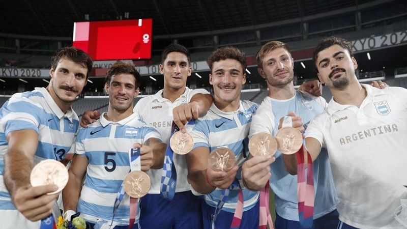 Los Pumas de bronce, primera medalla argentina