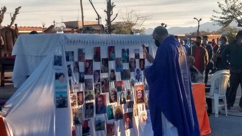 Belén rezó por los hermanos fallecidos a causa del Covid-19