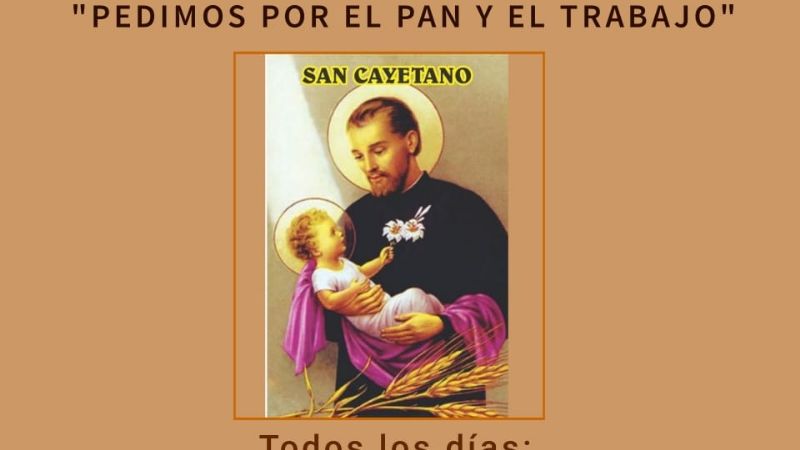 Novena de San Cayetano en la parroquia Jesús Niño