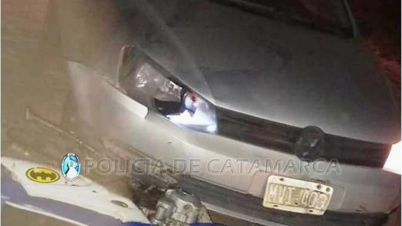 Un niño en moto protagonizó un choque en Tinogasta