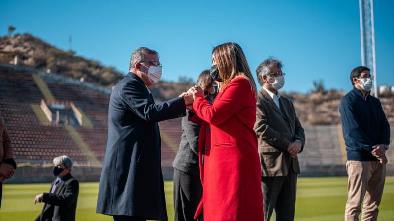 Raúl y Lucia entregaron fondos a clubes y municipios para obras deportivas