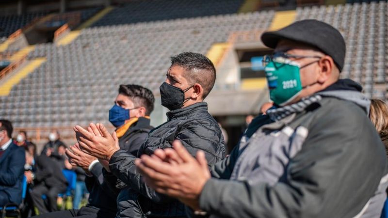 Raúl y Lucia entregaron fondos a clubes y municipios para obras deportivas