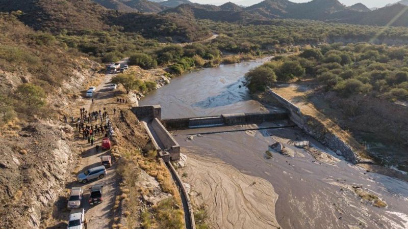 Jalil inauguró la recuperación del azud de Huaycama en Valle Viejo