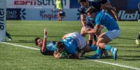 TRY URUGUAYO que fue superior a la Argentina XV, en amistoso disputado en Montevideo.