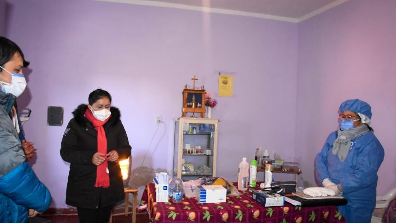 Asistencia en localidades del sur de Tinogasta