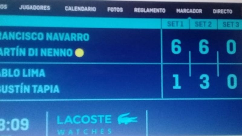 Tapia/Lima cayeron rápidamente en los 4tos del Valencia Open