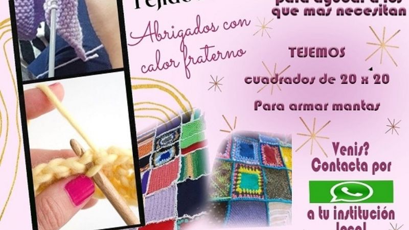 Diez días de tejido solidario para abrigar al hermano necesitado