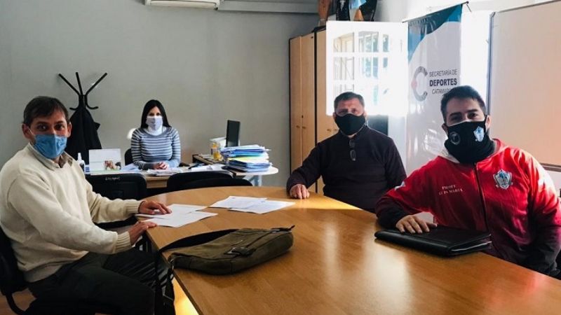 La Unión de Escuelas de Fútbol con la secretaria de Deportes