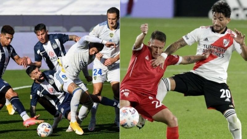 Boca empató 0-0 con Talleres y River 1 a 1 con Huracán
