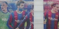 BARCELONA quitó la imagen de Messi de su artelería en el Camp Nou.
