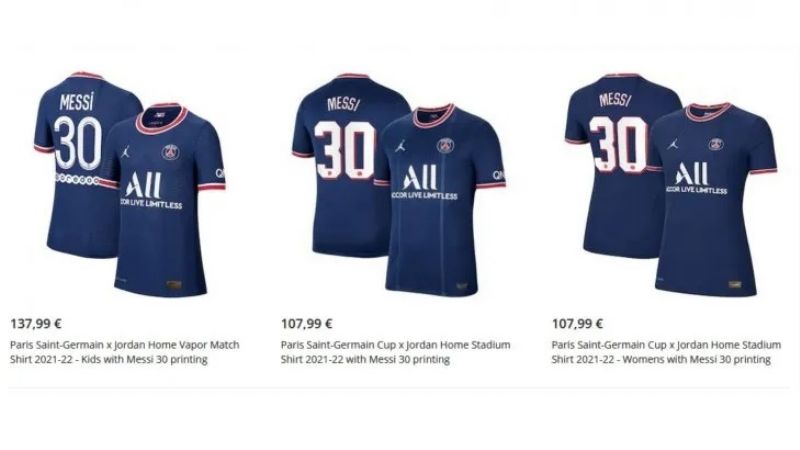 La camiseta de Messi, más cara que la de Neymar