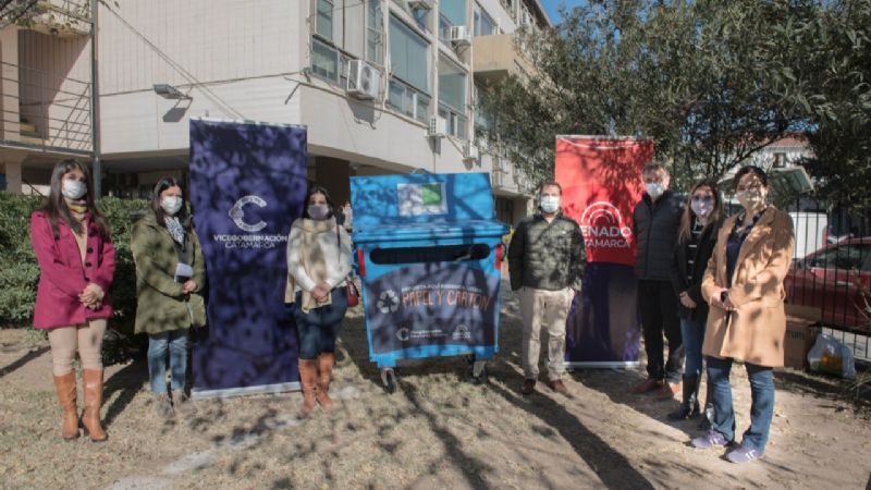 Inauguraron un nuevo punto de reciclaje en la zona de la Legislatura