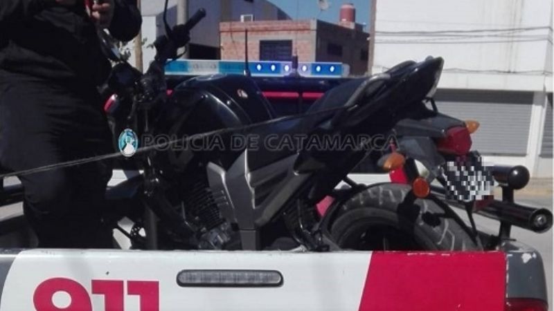 Circulaba en un moto robada
