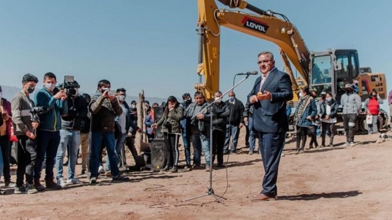 Comenzó la construcción del camino a El Tolar
