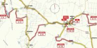 EL RECORRIDO del Rally Argentino entre Los Altos y Bañado de Ovanta.