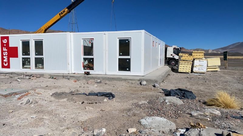 Avanzan los trabajos en el Hospital Modular del Paso de San Francisco