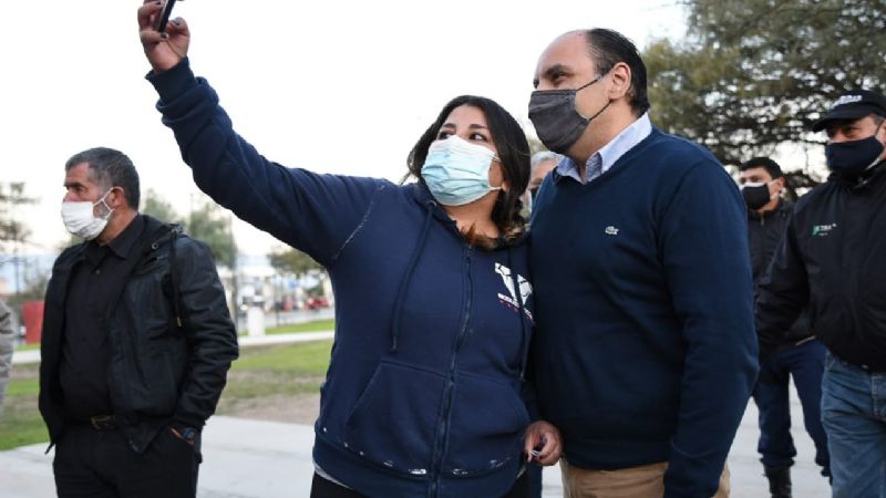 Saadi inauguró las obras en la Plaza El Aviador