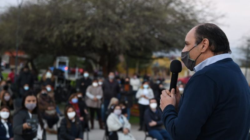 Saadi inauguró las obras en la Plaza El Aviador