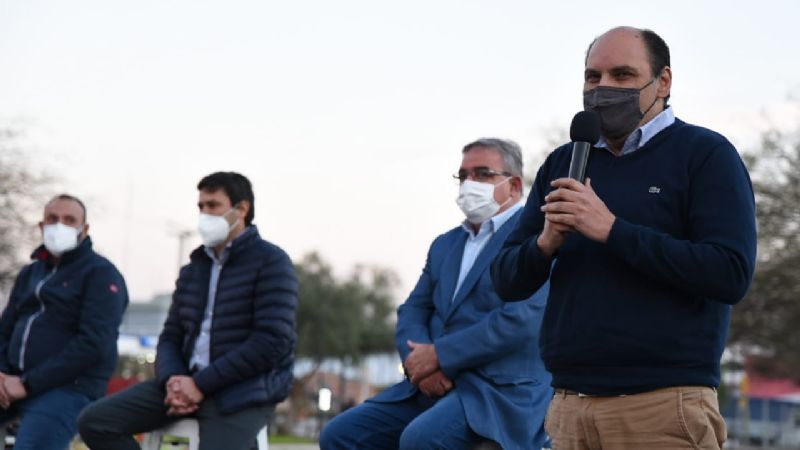 Saadi inauguró las obras en la Plaza El Aviador