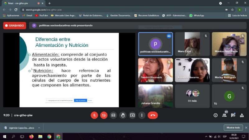 Docentes se capacitaron en “Alimentación sana, segura y soberana”