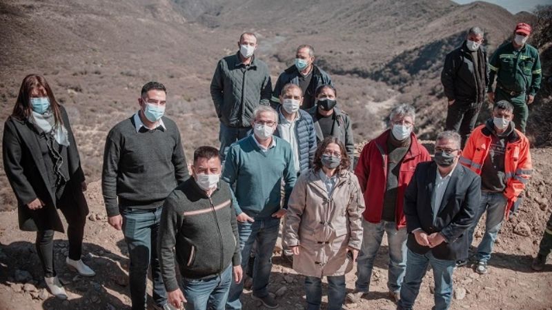 Jalil supervisó obras en el Oeste catamarqueño