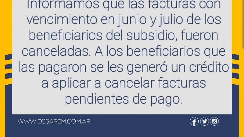 EC SAPEM avanza con el subsidio a los afectados por la pandemia
