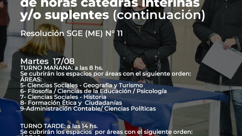 Martes y miércoles continúan las Asambleas de Nivel Secundario