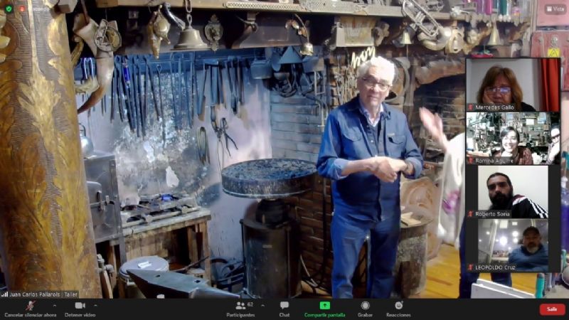 Gran interés por la capacitación en platería con el maestro Pallarols