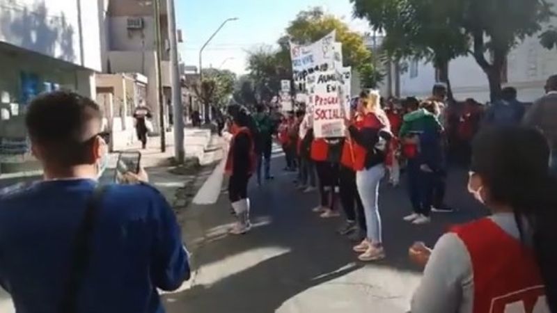 Movilización por trabajo, programas sociales y asistencia social