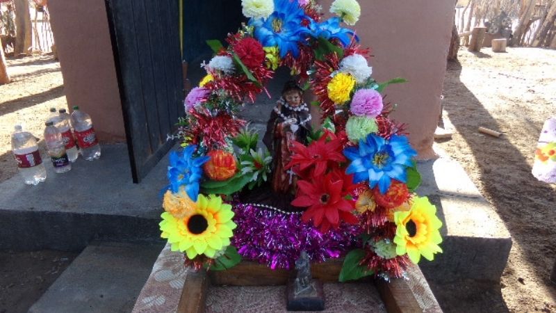 Celebraron a San Roque en los cerros de Pomán