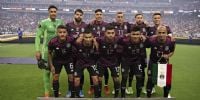 LA SELECCIÓN MEXICANA, con Rogelio Funes Mori (11) en su formación ante los EE.UU.