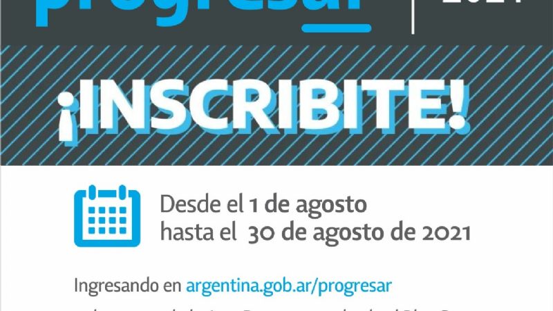Abierta la reinscripción para Becas Progresar 2021 en Escuela Activa