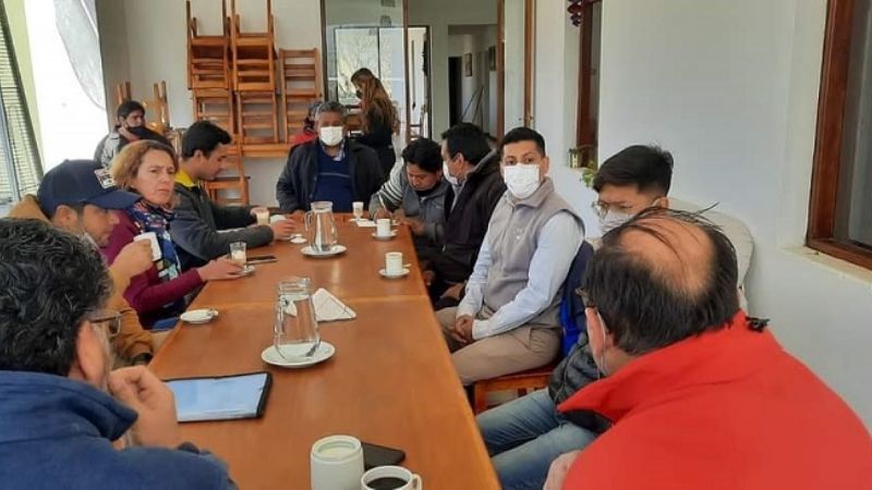 Gomez recibió a la empresa Cookins