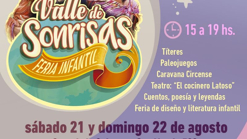 Llega la Feria Infantil Valle de Sonrisas a la Casa de la Cultura