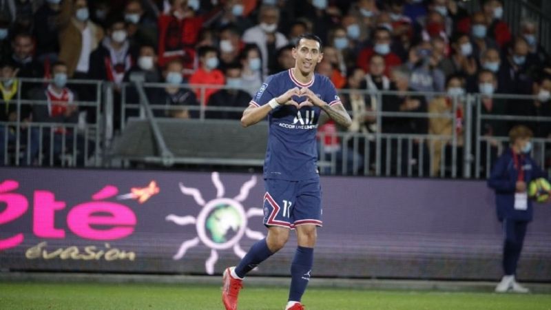 Sin Messi, PSG ganó con un golazo de Di María