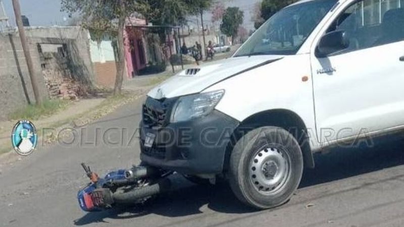 Motociclistas lesionados