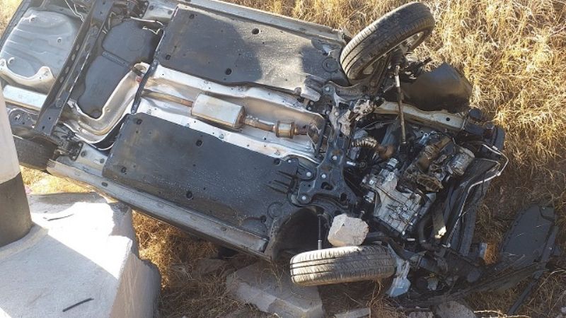 Volcó un automóvil en la Quebrada de Moreira