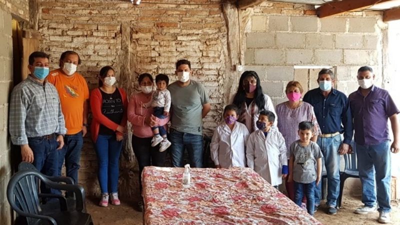 Polti visitó La Suerte y se reunió con vecinos