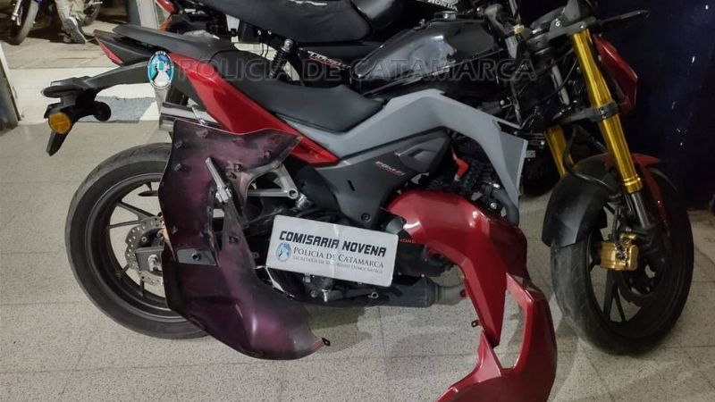 Recuperan dos motos con chasis adulterados