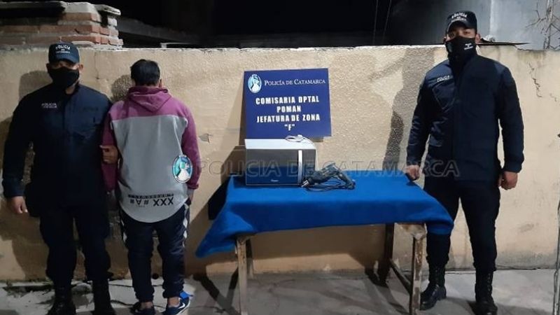 Detienen a un joven por un robo en Pomán
