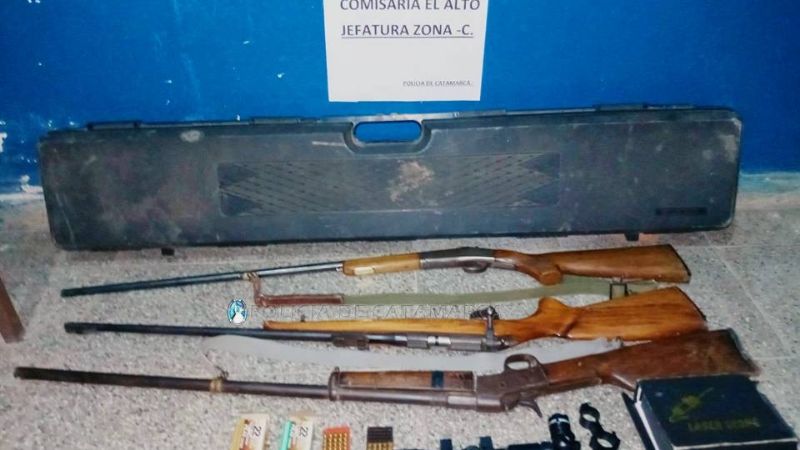 Secuestran varias armas de fuego en El Alto