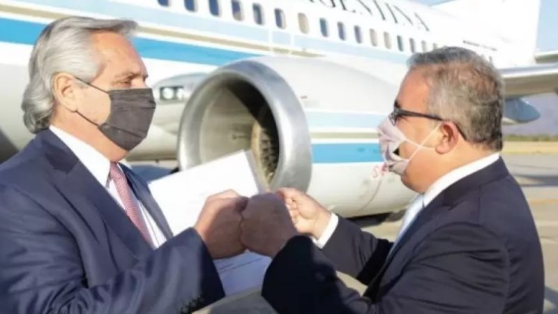 Fernández aterrizó en Catamarca