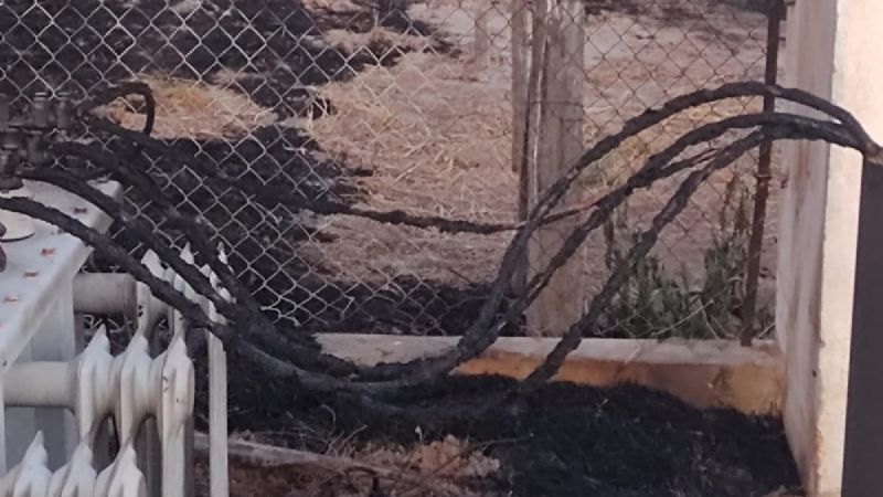 Se quemó una subestación en la ruta 33