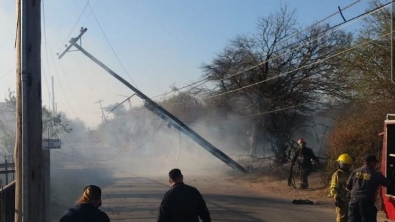 Incendio deja a parte de Valle Viejo sin luz