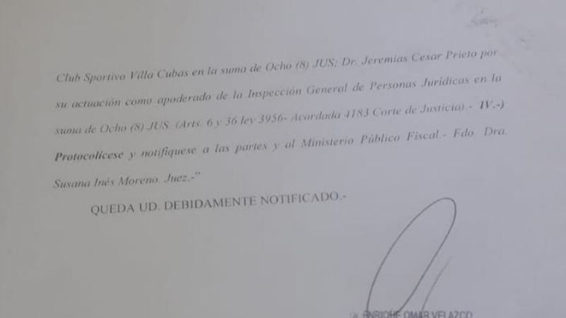 La Justicia desestimó traba de Galán a elecciones en V. Cubas