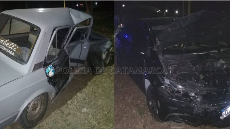 Choque de autos en la ruta 1