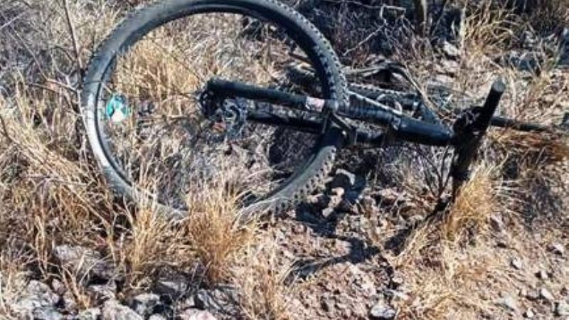 Un ciclista perdió el control y fue asistido por el SAME