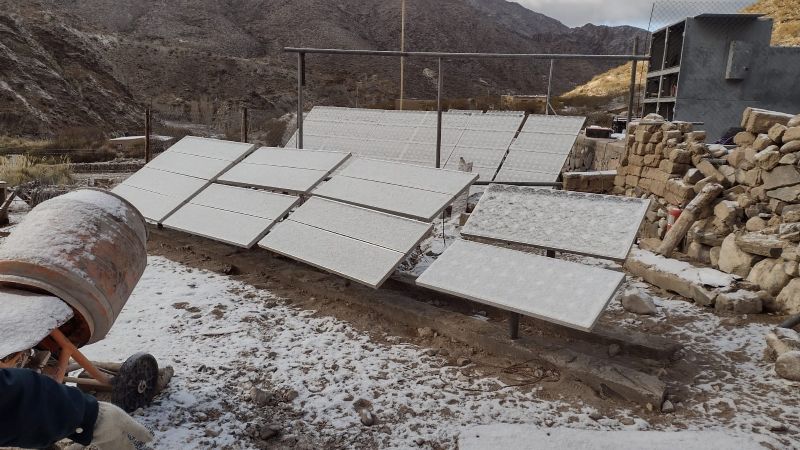 Repotencian el sistema de energía solar en Las Papas