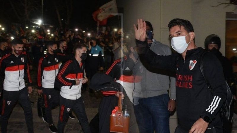 River fue recibido por una multitud en Junín