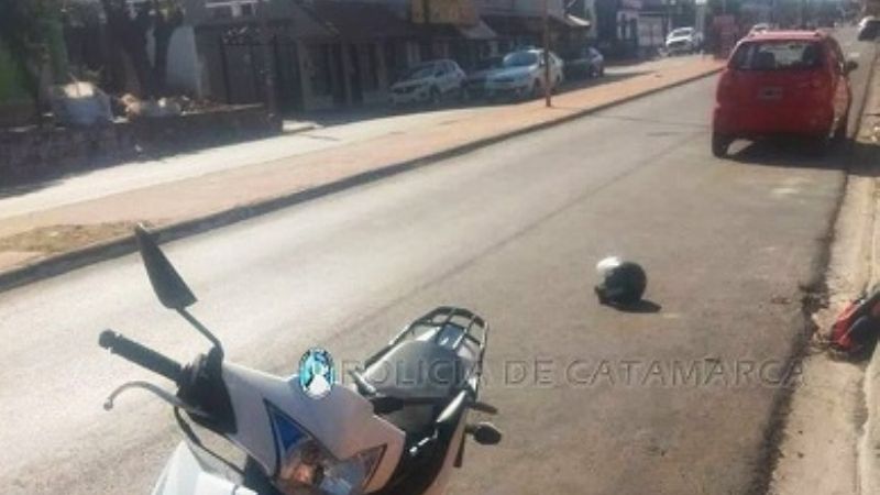 Iba de acompañante en una moto y resultó lesionado tras un accidente